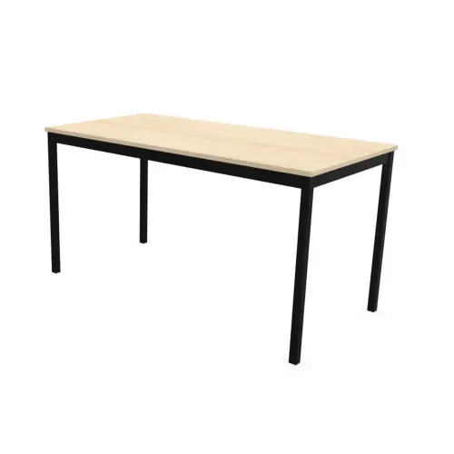 Table modulaire rectangulaire 140 x 70 acacia / noir photo du produit