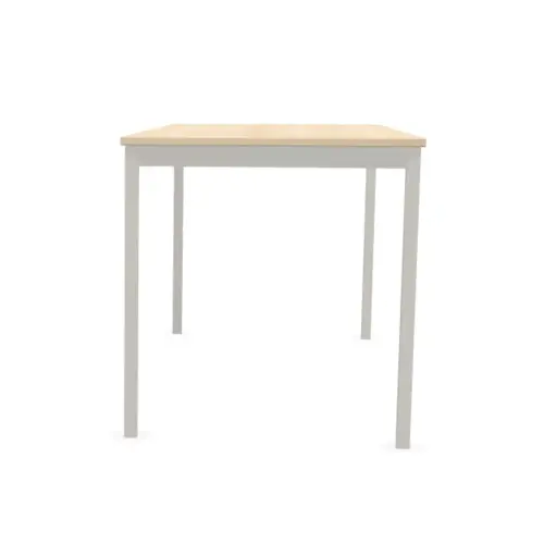 Table modulaire rectangulaire 140 x 70acacia / alu photo du produit