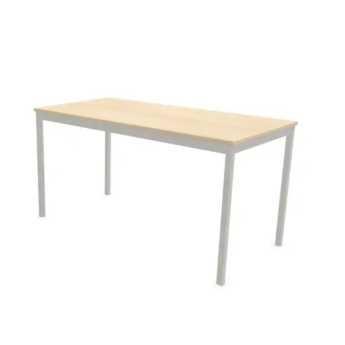 Table modulaire rectangulaire 140 x 70acacia / alu photo du produit