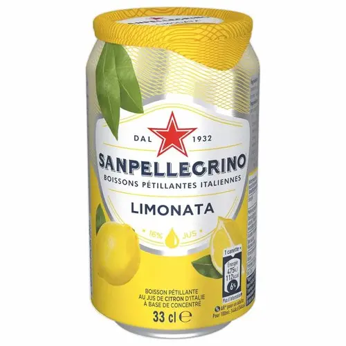 24 Canettes - Arôme citronnade - 33cl - SAN PELLEGRINO photo du produit