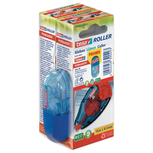 Roller rechargeable colle permanente 8,4 mm EcoLogo photo du produit