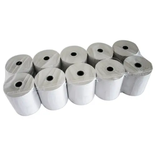Lot de 10 Bobines de papier pour caisses et terminaux point de vente 80 mm  X 76m - Rouleau TPE papier thermique
