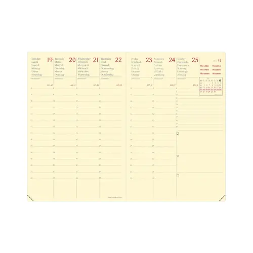 Agenda semainier Silk - 10x15cm - Bleu - Janvier à décembre - QUO VADIS photo du produit