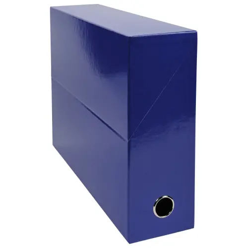 Boîte classement IDERAMA - A4 - dos 9 cm - bleu foncé - Exacompta photo du produit