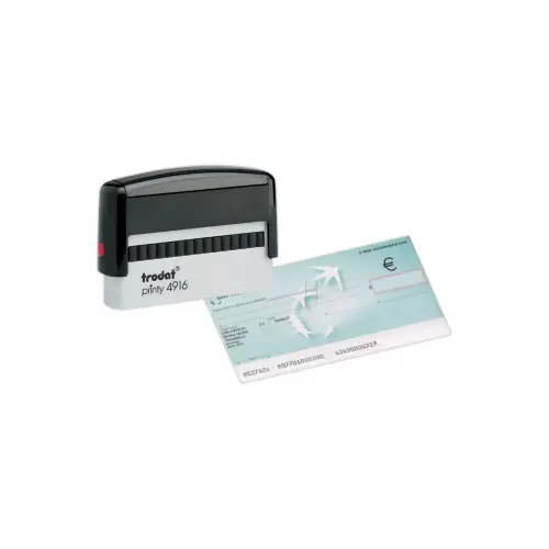Timbre Printy personnalisable 4916 - Noir - 70 x 10 mm - 2 lignes max photo du produit