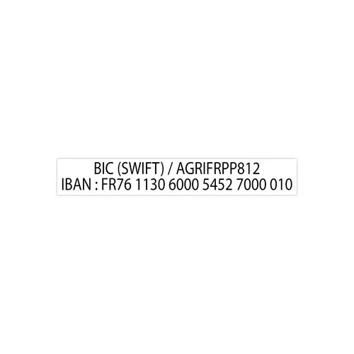 Timbre Printy personnalisable 4916 - Noir - 70 x 10 mm - 2 lignes max photo du produit