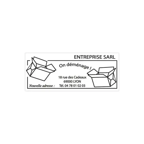 Timbre personnalisable Printy 4915 - Boîtier vert - Encre noire - 70 x 25 mm - 7 lignes max. photo du produit