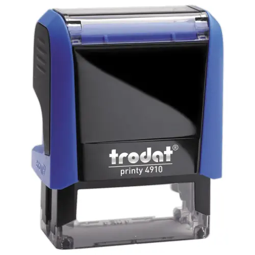 Tampon personnalisable Printy 4910 - Encre bleue - 2 lignes maxi photo du produit