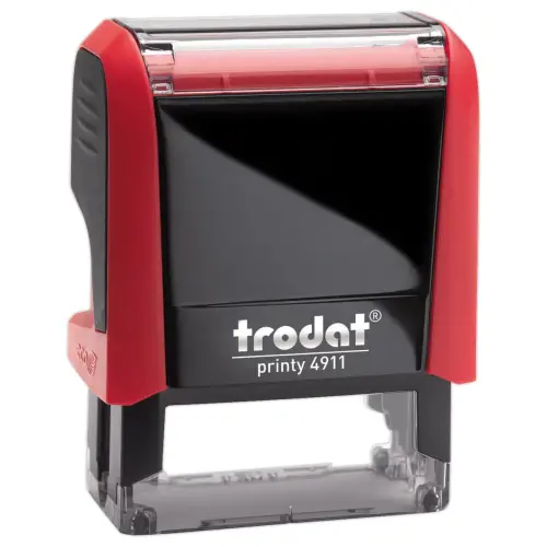 Timbre personnalisable Printy 4911 - Encre rouge - 4 lignes max - Trodat photo du produit