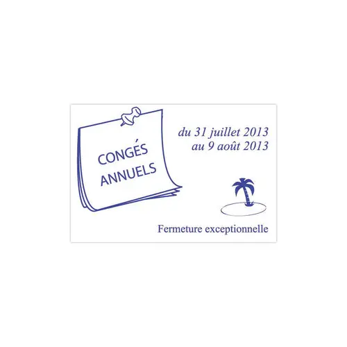 Timbre personnalisable Printy 4927 - Boîtier bleu - Encre bleue - 60x 40 mm - 10 lignes max. photo du produit