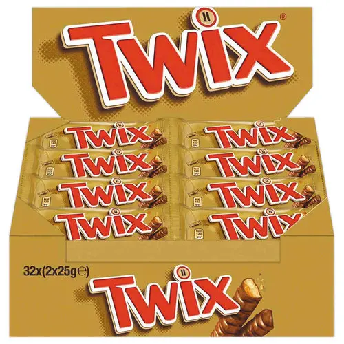 32 Barres de chocolat TWIX photo du produit