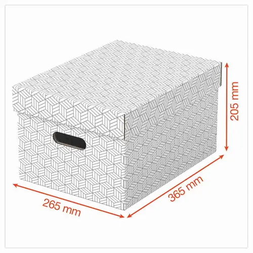 3 Boîtes de rangement Home - Taille M - Blanc - ESSELTE photo du produit