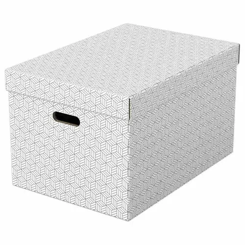 3 Boîtes de rangement Home taille L - Blanc - Esselte photo du produit