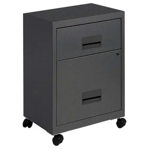 Caisson mobile en métal 2 tiroirs anthracite photo du produit