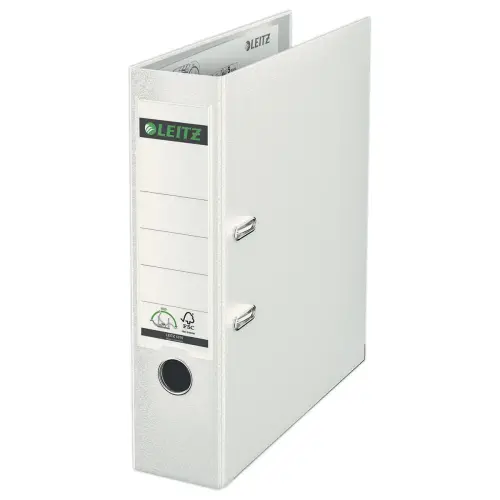 Classeur &agrave; levier Leitz 180&deg; - Dos 8 cm- Blanc photo du produit
