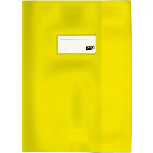 Protège-cahier - 24 x 32 cm - Polypropylène 19/100ème - Jaune - Apli photo du produit