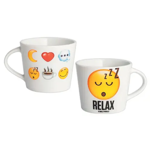 6 Mugs en porcelaine 40 cl - Décors assortis photo du produit