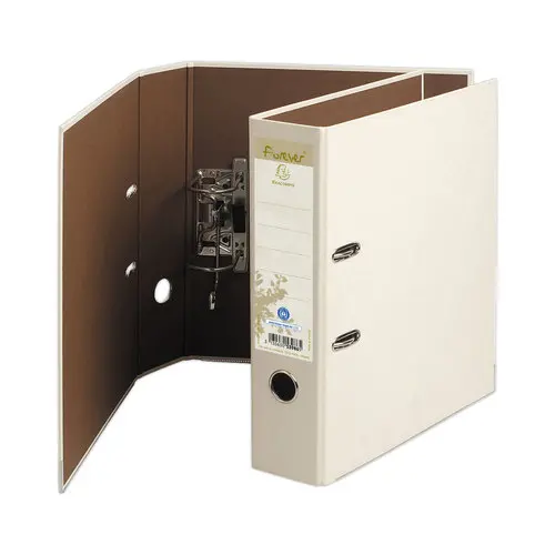 Classeurs &agrave; levier Forever rembord&eacute; papier recycl&eacute;  - Dos 8 cm bulle - Exacompta photo du produit