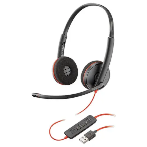 Casque filaire POLY Blackwire C3220 USB-C - 2 &eacute;couteurs photo du produit