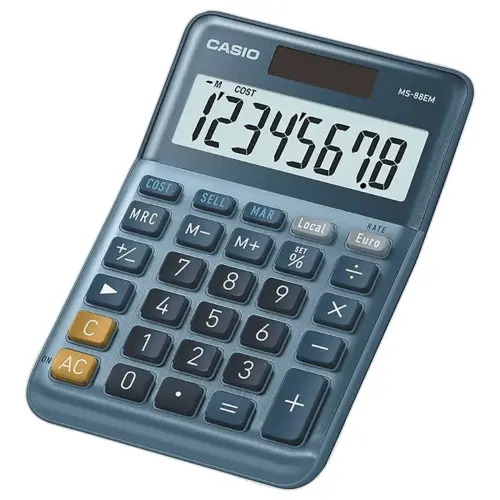 Calculatrice Casio MS88EM solaire 8 chiffres photo du produit
