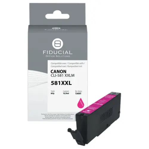 Cartouche &eacute;quivalent Canon CLI-581XXL - Magenta - Fiducial photo du produit