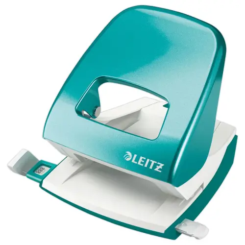 Perforateur blanc 2 trous coloré 30 feuilles - Vert menthe - Leitz photo du produit