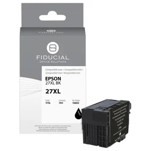 Cartouche Epson 27XL noire compatible FIDUCIAL photo du produit