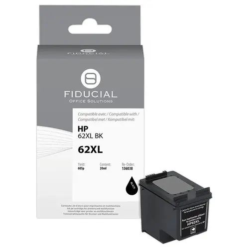 Cartouche Hp 62XL noire compatible FIDUCIAL photo du produit