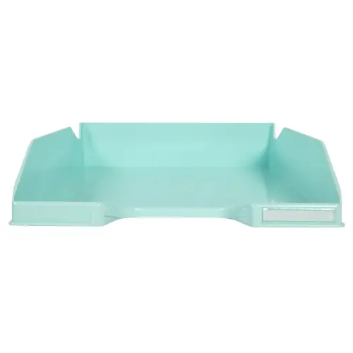 Corbeille à courrier superposable Aquarel - Vert clair - Exacompta photo du produit