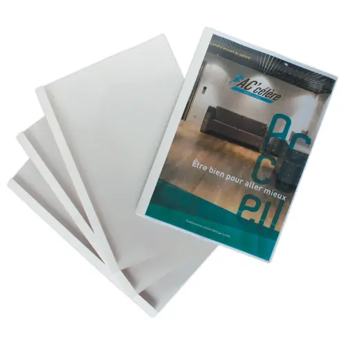 100 Chemises dos pré-encollé A4 - capacité : 1 à 12 feuilles photo du produit