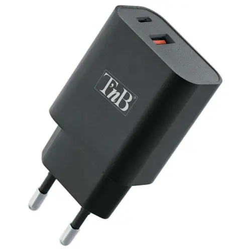 Chargeur secteur Quick Charge – USB-C + USB-A – 30W – T’nB photo du produit