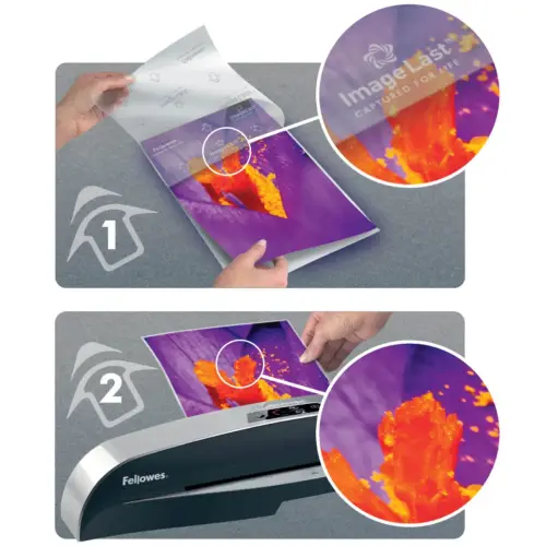100 Pochettes de plastification ImageLast brillantes - A5 - 125&micro; - Fellowes photo du produit