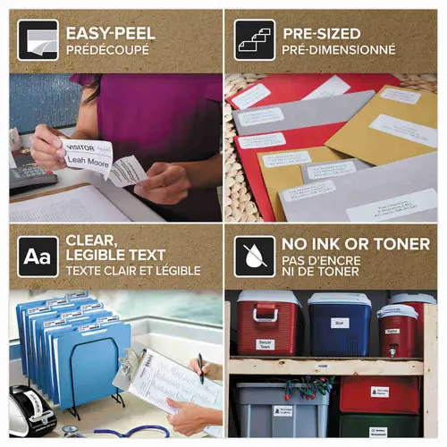 ÉTiquettes d'adresses LW 28mm x 89mm (130 étiquettes) photo du produit