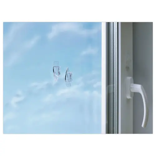 5 Crochets adhésifs 0,2kg surfaces transparentes photo du produit