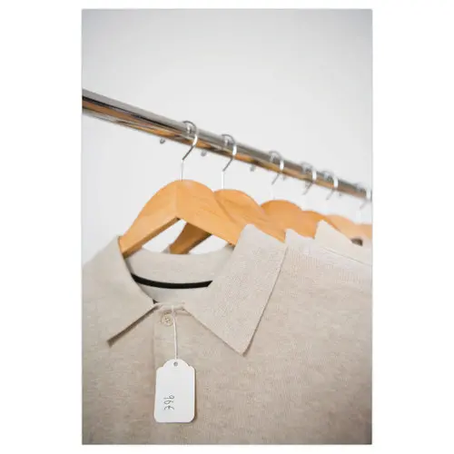 500 Etiquettes blanches &agrave; fil coins arrondis 22x35 mm photo du produit