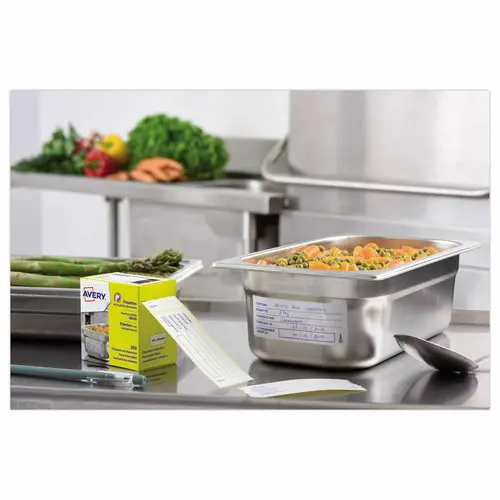 Rouleau de 300 étiquettes de traçabilité alimentaire pré-imprimées photo du produit