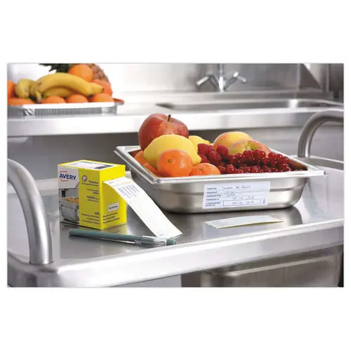 Rouleau de 300 étiquettes de traçabilité alimentaire pré-imprimées photo du produit