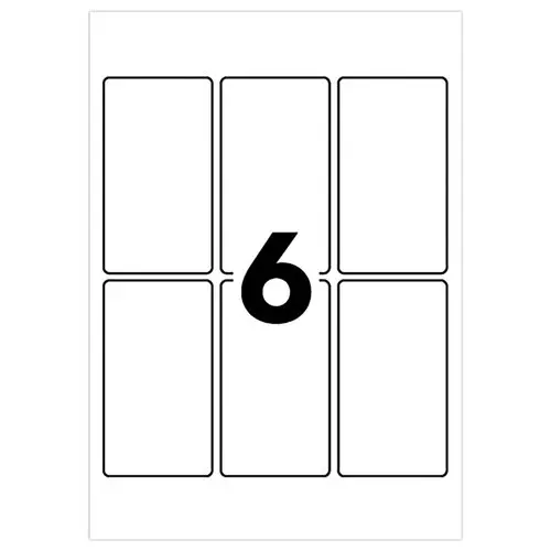 Etui de 96 étiquettes autocollantes 80x45 mm photo du produit