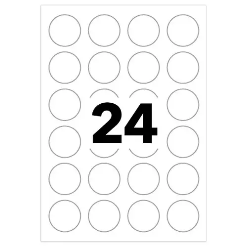 Sachet de 216 pastilles blanches autocollantes diam 15 mm photo du produit