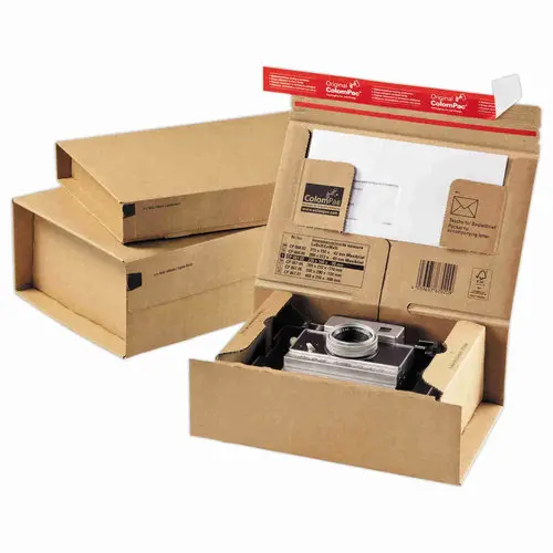 10 Boîtes d'expédition postale avec retrait - 33 x 29 x 12 cm - Colompac photo du produit