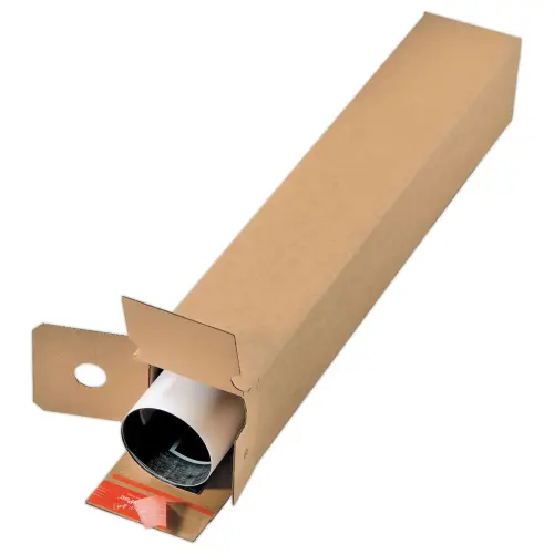 10 Tubes carr&eacute;s en carton 43 x 10,8 x 10,8 cm photo du produit