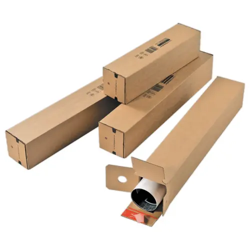 10 Tubes carr&eacute;s en carton 43 x 10,8 x 10,8 cm photo du produit