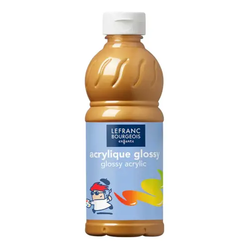 Flacon de gouache acrylique - 500 ml - Or - Lefranc Bourgeois photo du produit