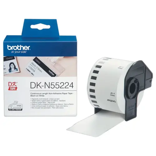 Rouleau d'étiquettes QL Brother 54 mm x 30 m DKN55224 photo du produit