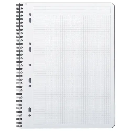 Cahier polypropylène - 160 pages - A4+ 5x5 - noir - Rhodia photo du produit