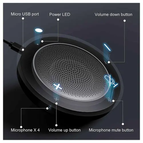 Haut-parleur de conf&eacute;rence USB MOVEE photo du produit