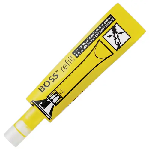Recharge BOSS ORIGINAL - Jaune - Stabilo photo du produit