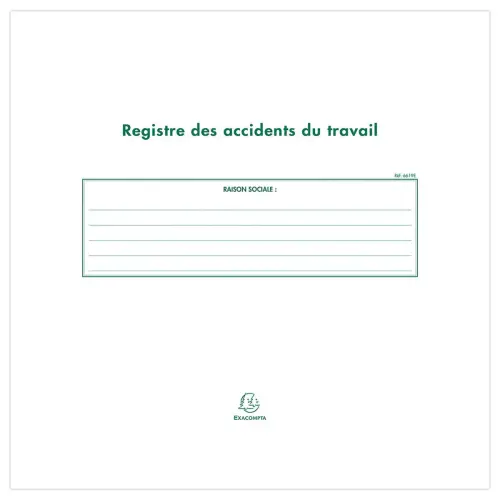 Piqûre accident du travail - 24x32 cm - 20 pages photo du produit