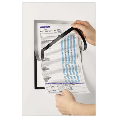 Pochette cadre magnétique A4 argent DURAFRAME NOTE photo du produit