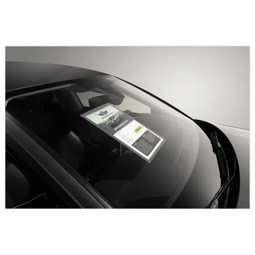 5 Pochettes d'affichage vitrostatiques surfaces vitrées - A4 - Gris - DURABLE photo du produit